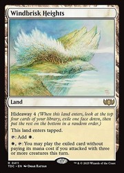 Windbrisk Heights #411 Rare Land - Commander: Tarkir: Dragonstorm MTG