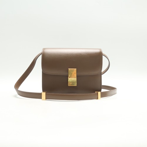 Celine Classic Box Brown Leather Shoulder Bag T10454114