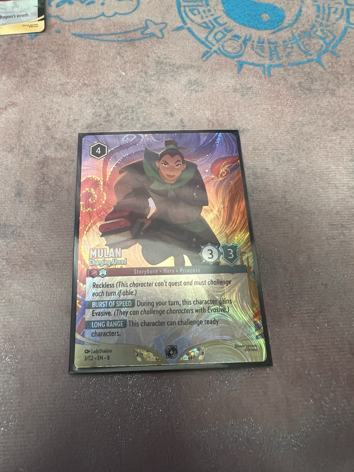 Disney Mulan Charging Ahead Foil DLC 2025 Challenge 3/C2 en 8 NM