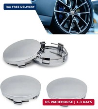 4 PCS Car Wheel Center Caps, 60MM/2.36In OD 56MM/2.2In ID, ABS Snap-in Vehicle R