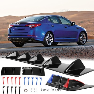 Rear Lower Bumper Lip 5Shark Fins Valance Diffuser Spoiler For Kia 0ptima Hybrid