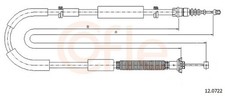 COFLE Bremsseil Seilzug Feststellbremse 12.0722 für FIAT BRAVO STILO 2 16V LPG