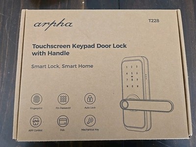 ARPHA Fingerprint Smart Door Lock Keyless Entry Keypad Deadbolt APP Control T228