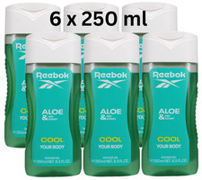 Image of 6 x 250ml Reebok Shower Gel for Women - Cool Your Body