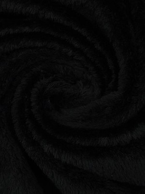Polartec High Loft Furry Fleece Black 3.5 Yards