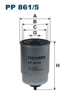 Kraftstofffilter Filtron PP 866 2 FÜR Volvo Treibstofffilter