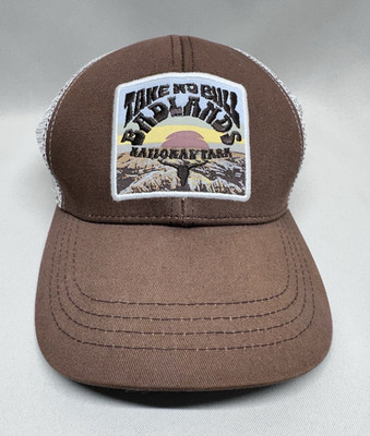 CLEO + WOLF Trucker Hat Mesh Back Adjustable Take No Bull Badlands National Park