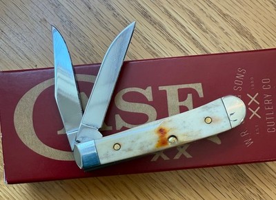 CASE RED STAG TINY TRAPPER KNIFE NEVER USED IN BOX #R52154W SS N3