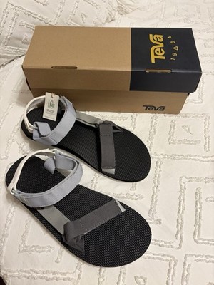 New Teva Men Original Universal Strap & Sporty Sandal Grey