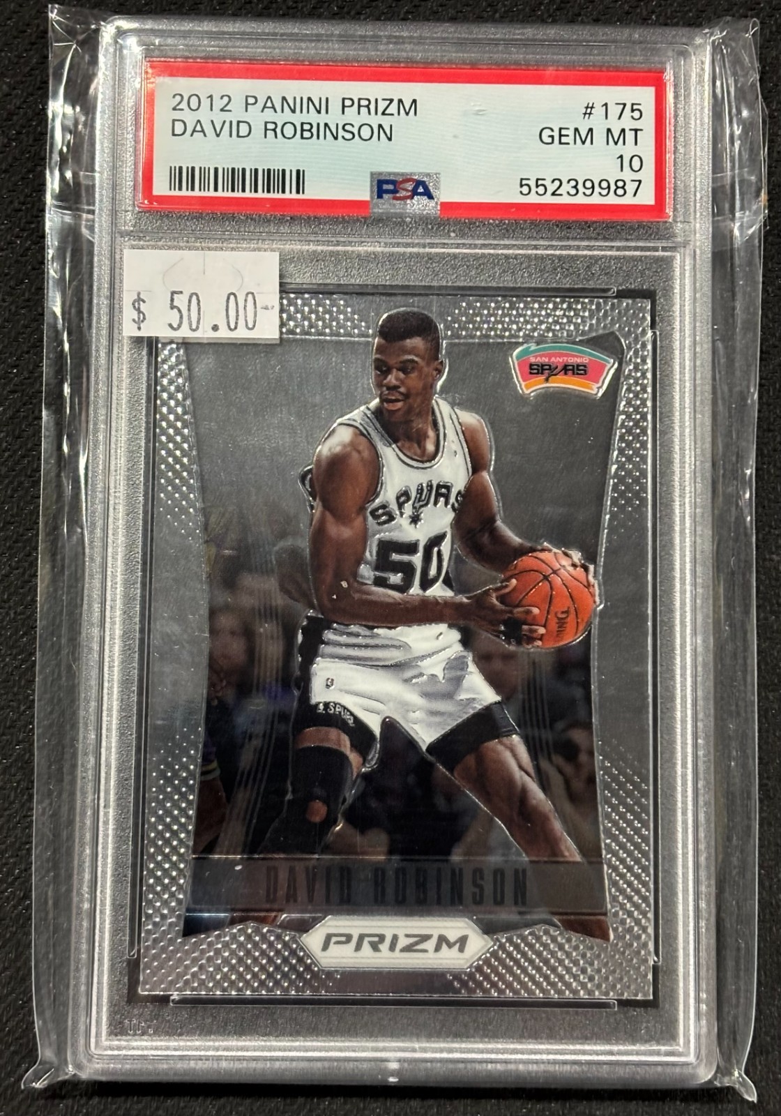 2012 Panini Prizm PSA GEM MINT 10 David Robinson #175 FIRST YEAR PRIZM NBA