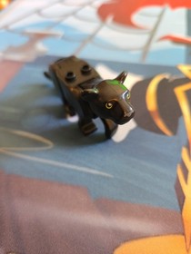 LEGO Cat Large (Black Panther) Lime Eyes & Nose Pattern Jungle