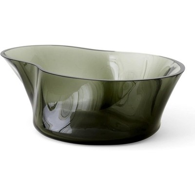 Audo Copenhagen handgefertigte grüne Glasschale