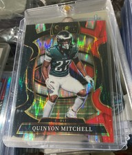 2025 Panini Select - Concourse Quinyon Mitchell #92 Black & Red Shock Prizm