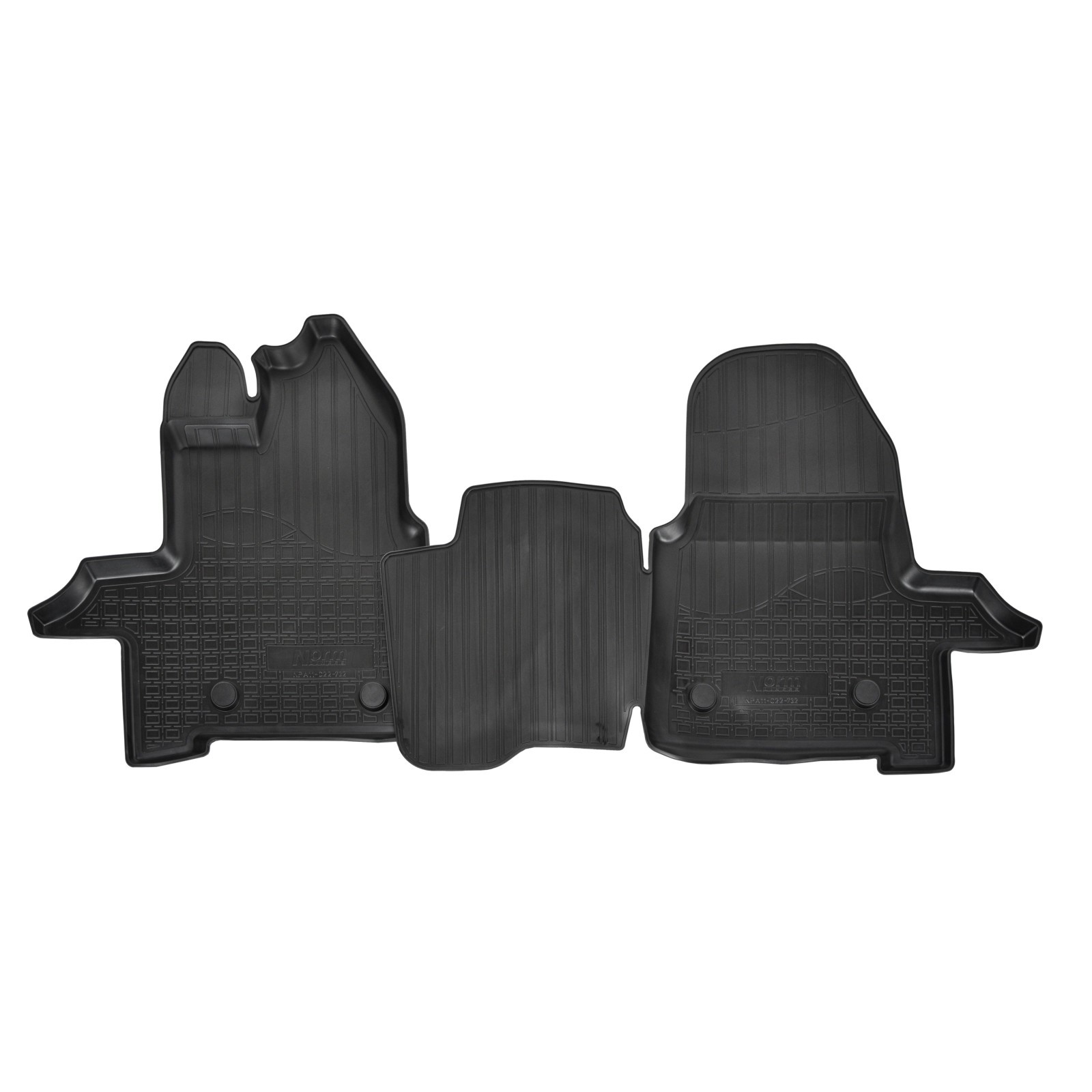 Tapis de sol caoutchouc sur mesure pour les chantiers en Ford Transit 4