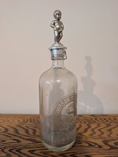 Vintage Seltzer Bottle with Unique Topper