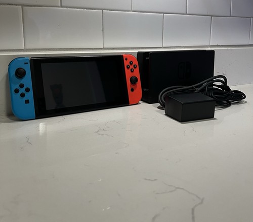Nintendo Switch 32GB Handheld Console - Blue & Red Joy-Cons - STICK DRIFT
