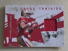 2009 Panini R&S MICHAEL CRABTREE Rookie Cross Training #/299 Jersey Relic 49ers 
