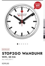 Mondaine Standard Wanduhr rund Quarz analog M...