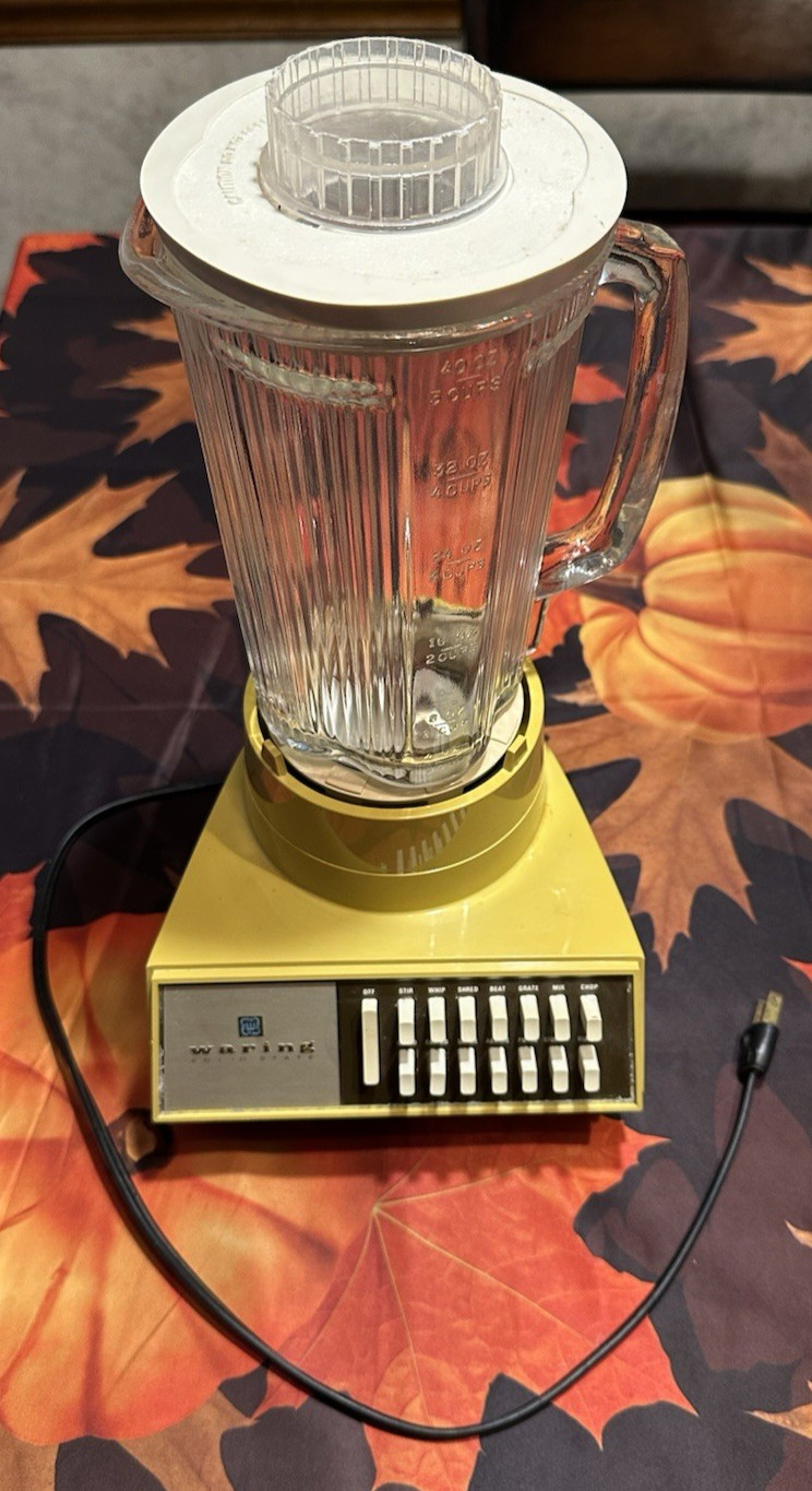 Vintage 1970s Waring Blender 14 Speed | Works Great | Gold Color