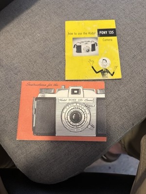 Kodak Pony 135 original instruction manuals, excellent condition, FREE SHIPPING