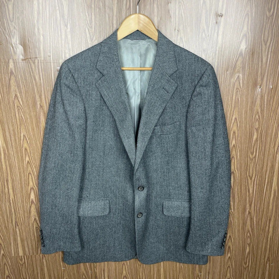 Chaps Ralph Lauren Vintage 1950s 1960s USA Made 2 Piece Suit Mens 40R Gray Wool - Image 2 of 4
