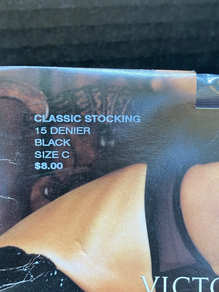 Medias clásicas Victoria's Secret muy sexy hasta el muslo talla C 15 denier Foto 3 de 4