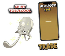 Pokemon Shiny Toedscool Registered Trade or 1 M