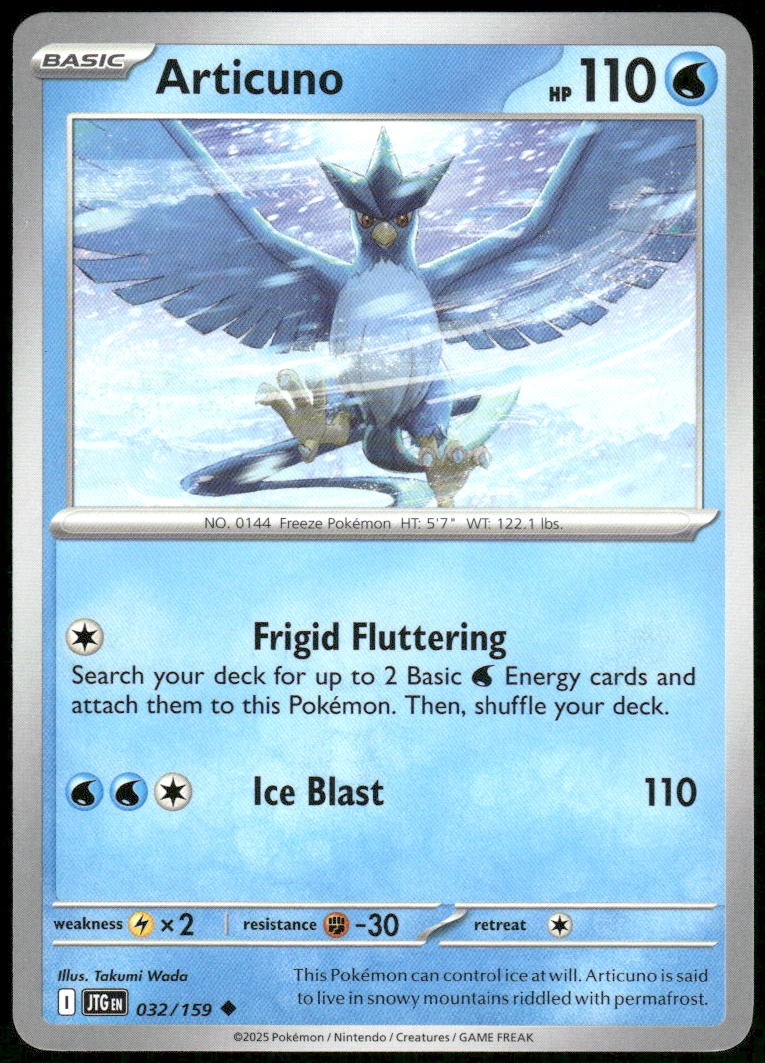 Articuno - 032/159 Uncommon SV09: Journey Together NM