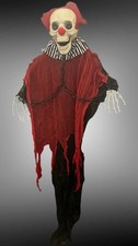   SALE Hanging Animated Laughing LED Clown 5ft Halloween Circus Haunted