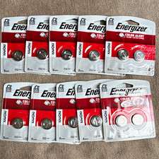Energizer CR2032 Lithium Coin Cell/Button Battery 2-Pack Color Alert Lot of 10