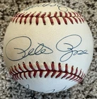 Pete Rose Big Red Machine Morgan Perez Foster Concepcion Signed Baseball PSA/DNA