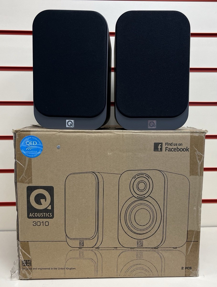 Q Acoustics 3010 Bookshelf Speakers Graphite for sale online