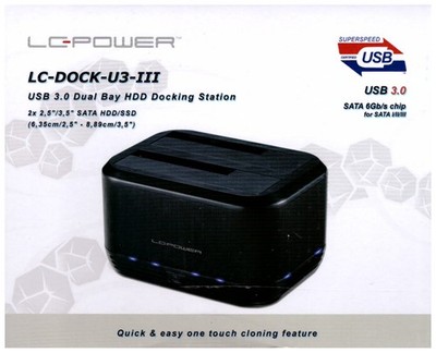 LC-Power Docking Station LC-DOCK-U3-III