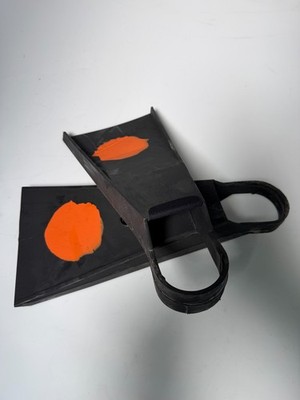 Viper Surfing Fins V5 Flex Orange With Pads: Large, BRAND NEW