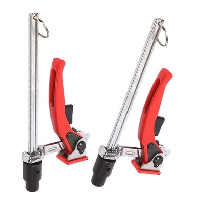 2Pcs Ratcheting Table Clamp Desktop Quick Acting Hold Down Clamp Enduring