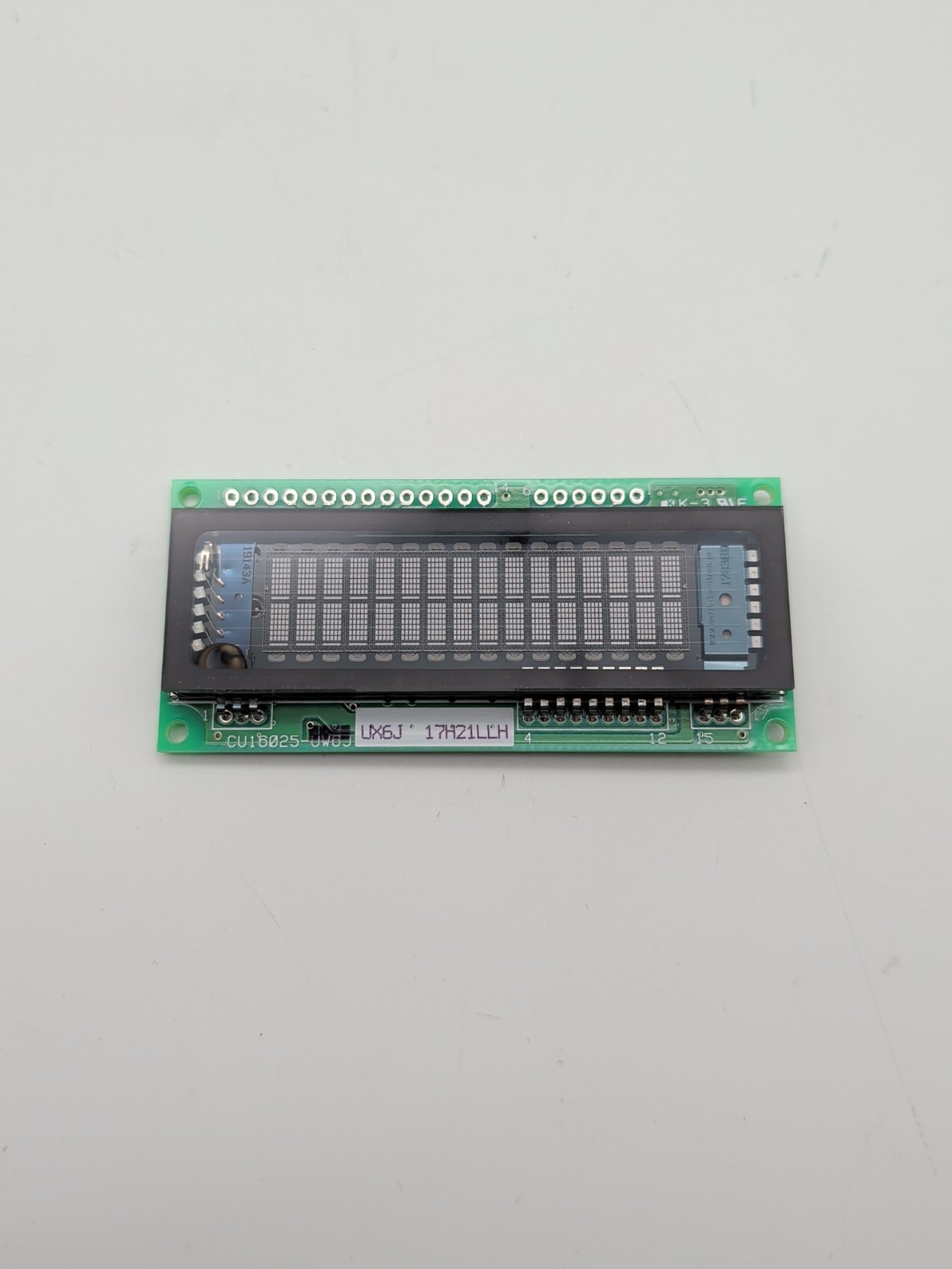 NORITAKE ITRON CU16025-UX6J 16x2 VFD VACUUM FLUORESCENT LCD DROP IN DISPLAY
