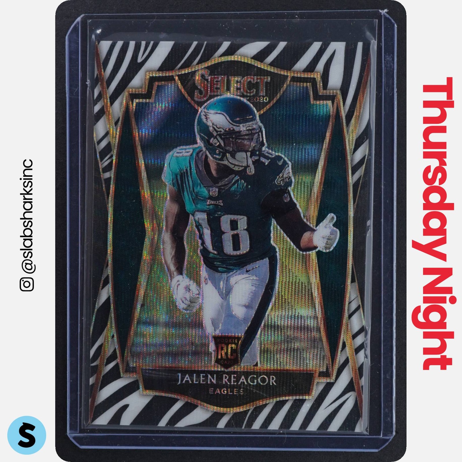 Jalen Reagor Panini Select #168 Zebra Die Cut