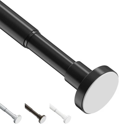WELDUN Extendable Shower Curtain Rod, Curtain Tension Pole 48-118CM, No Drill Telescopi