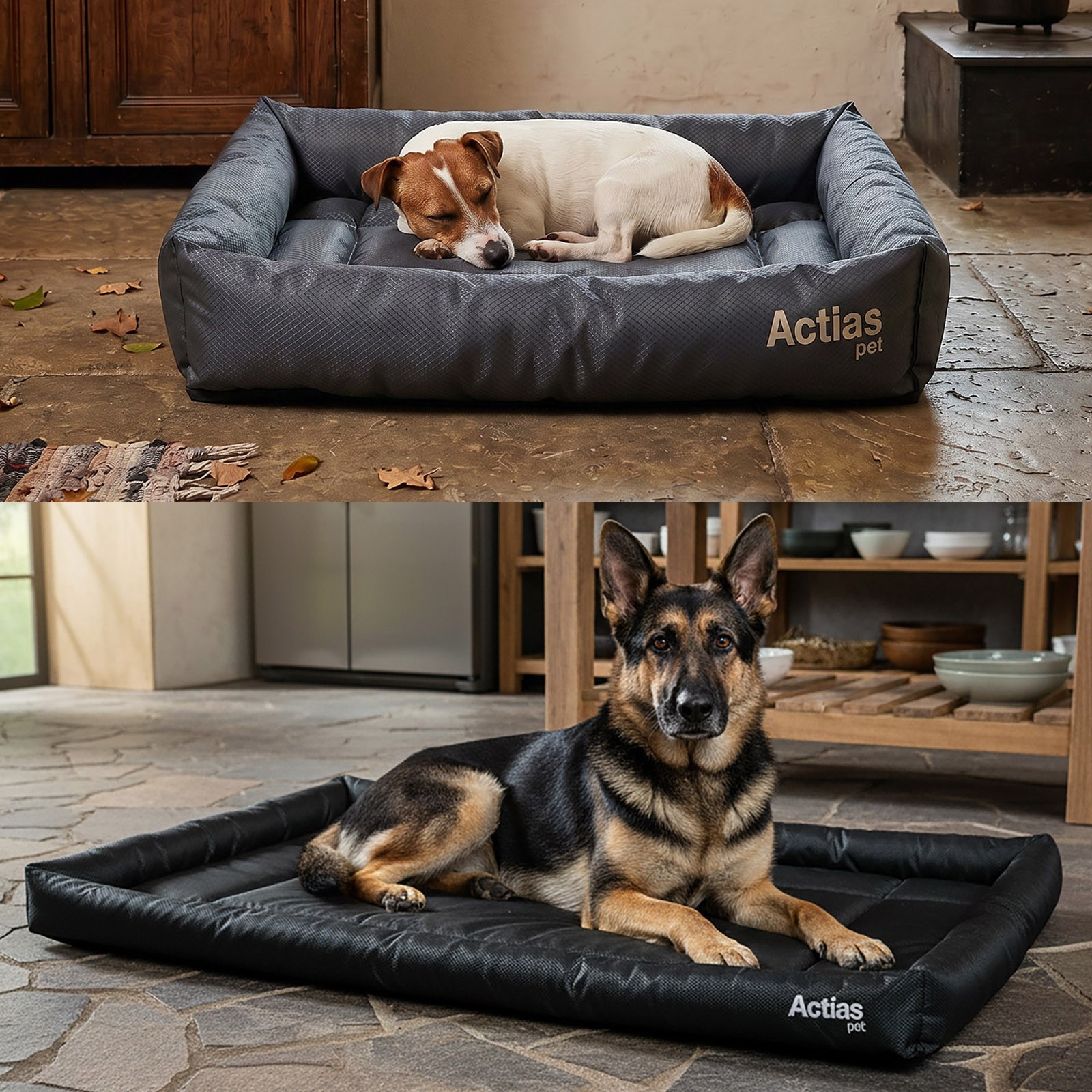 Waterproof Dog Cage Bed Non-Slip Crate Mat Heavy Duty Washable Cushion Actiaspet