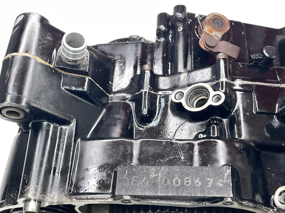 1976 Yamaha XT500 OEM Bottom End Motor Engine XT 500 TT Cases Trans Clutch 1E6 - Image 3 of 4