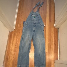 Liberty Blue Unisex Work Bib Overalls Coveralls Denim Construction Size 32