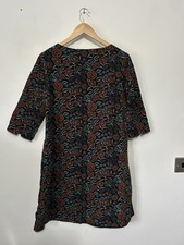 Seasalt Cornwall West Pentire Needle Cord Floral Dress Size 10 Pockets Lined