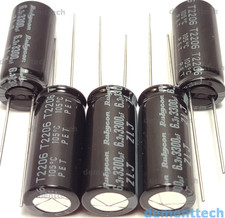 5x Rubycon ZLJ 3300uF 6.3v Low-ESR motherboard Capacitors caps 105C 10mm 10x25