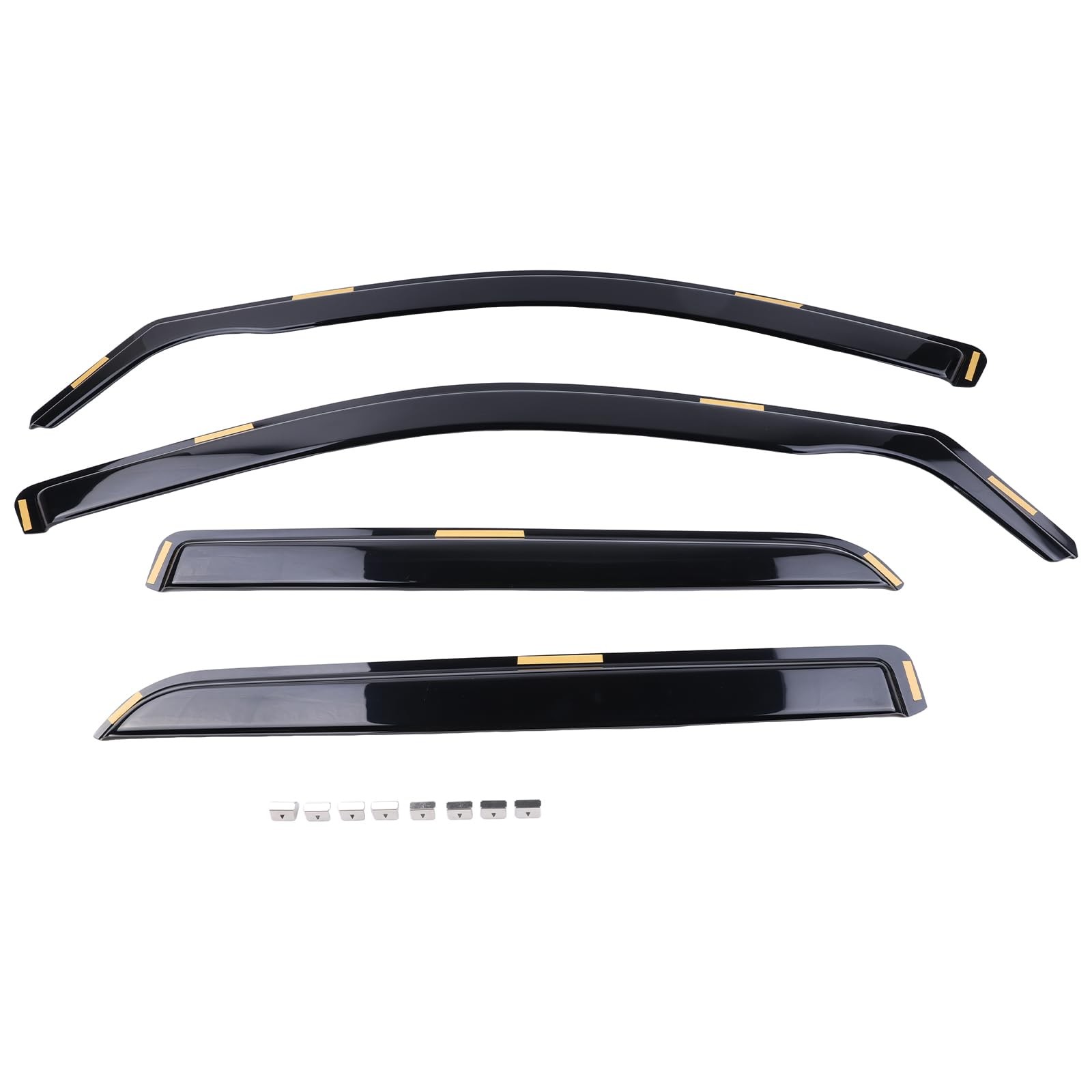 Dodge Durango 2011-2025 Window Rain Guards 4Pcs Black Plastic Wind Deflector