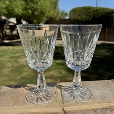 Set 2 Waterford Crystal Rosslare 6.75" Water Goblets Old Script Mark Ireland