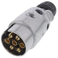 KFZ AnhäNgerstecker 7-Polig Metall Stecker FüR Pkw AnhäNger Beleuchtung 7Pol.