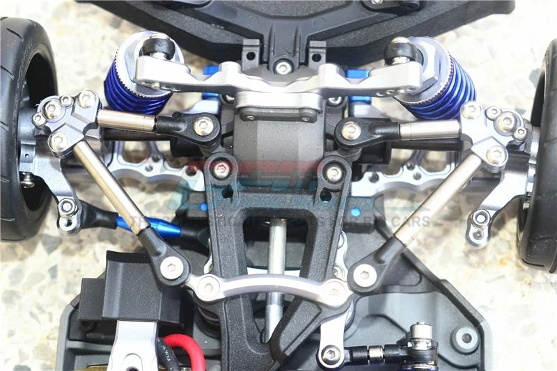 Estabilizador de barras de amarre delanteras de titanio GPM Racing - para Traxxas 4-Tec 2.0 GT049FT-BK Foto 2 de 2