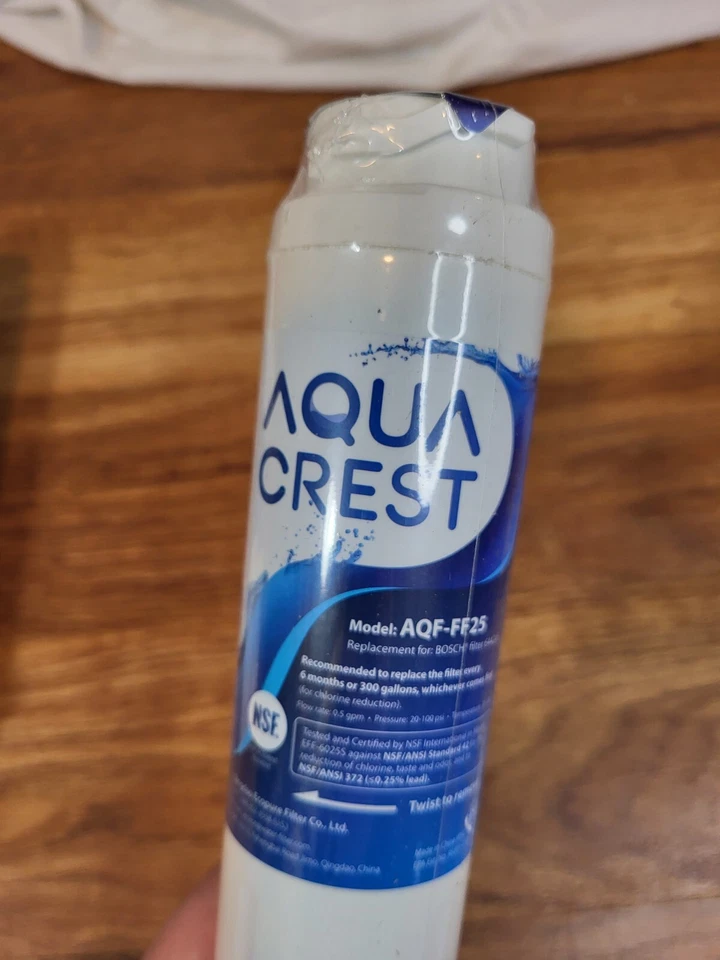 4 Aqua Crest Refrigerator Water Filter AQF-FF25 Replacement BOSCH Filter sealed - Image 2 of 2