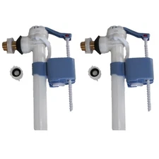 Two Euro.  Side Entry Inlet Fill Valve for Toilets w/ 7/8 in. Adapter by Nuflush