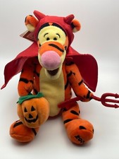 Vintage Winnie The Pooh Devil Tigger Halloween Beanie 9" Plush 2000 Y2K